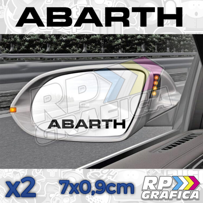 Scritta Abarth Specchietti