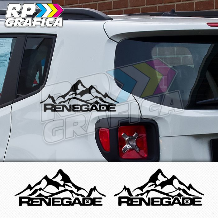 Adesivi Jeep Renegade Montagne Laterali - RP Grafica