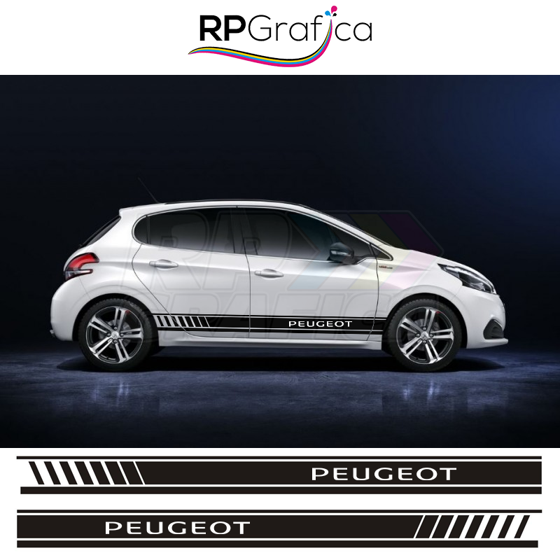 Fasce Strisce Laterali Adesive per Peugeot - RP Grafica