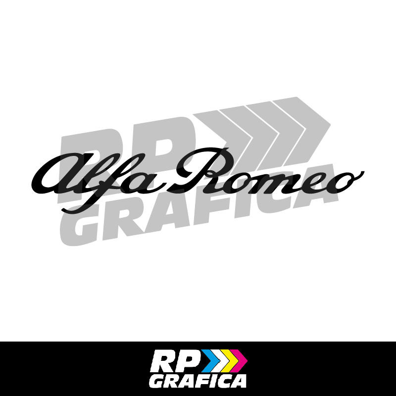 Coppia Adesivi Copri Logo Alfa Romeo - RP Grafica