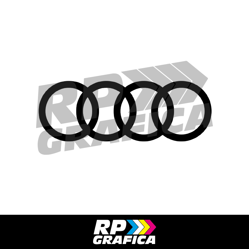 Adesivo Audi Logo - RP Grafica